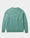 Our Verde acqua 72% lino 28% cotone Alberona maglione girocollo - Picture 5 - Velasca