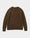 Our Verde militare bottonato 100% lana merino Suvereto maglione girocollo - Picture 5 - Velasca