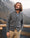Our Melange grigio 100% lana shetland Cordovado cardigan - Picture 7 - Velasca