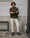 Our Verde militare bottonato 100% lana merino Suvereto maglione girocollo - Picture 7 - Velasca