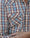 Our Fantasia scozzese blu, panna, rosso e marrone 100% cotone Cormons camicia texana - Picture 8 - Velasca