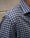 Our A quadretti bianchi e blu flanella 100% cotone Venosa camicia - Picture 9 - Velasca