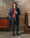 Our Arancione scuro 50% lana di yak 50% lana di alpaca Portobuffolè maglione girocollo - Picture 10 - Velasca