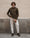 Our Verde militare bottonato 100% lana merino Suvereto maglione girocollo - Picture 10 - Velasca