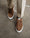 Our Marrone tabacco pelle di vitello scamosciata Baccioch sneakers - Picture 11 - Velasca